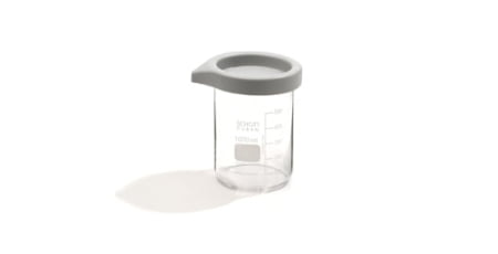 Glass beaker 600ml with lid for S 10 / S 10H
