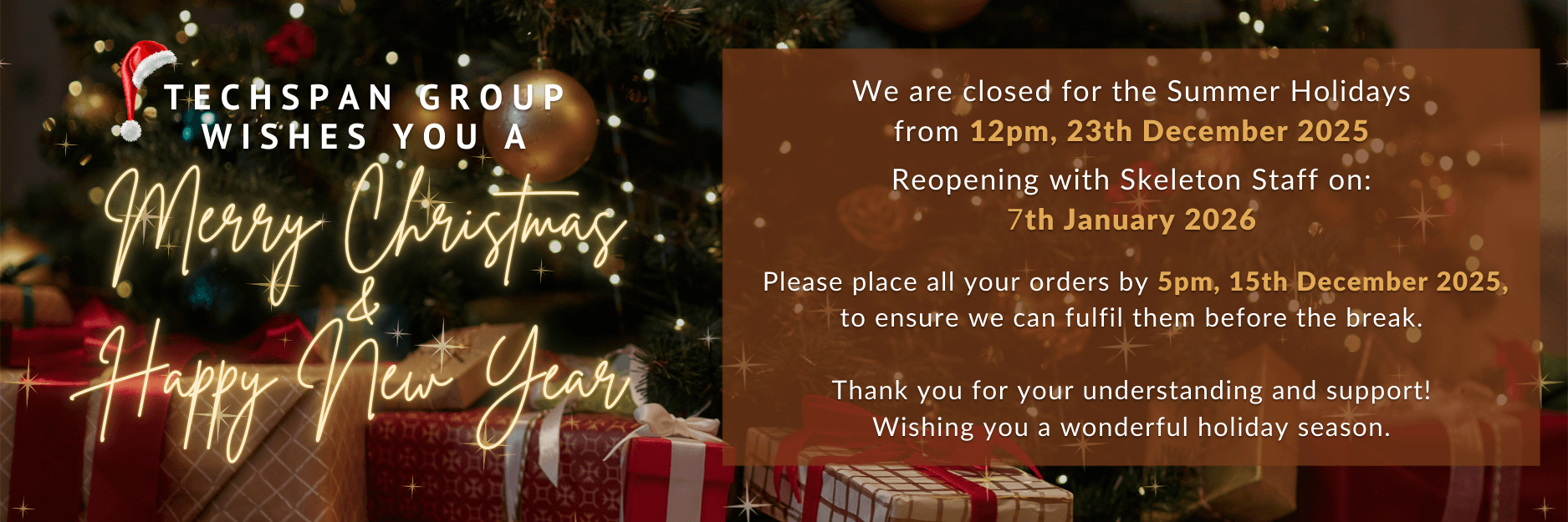 Christmas holiday dates Dec