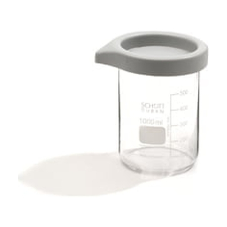Glass beaker 600ml with lid for S10/S10H only